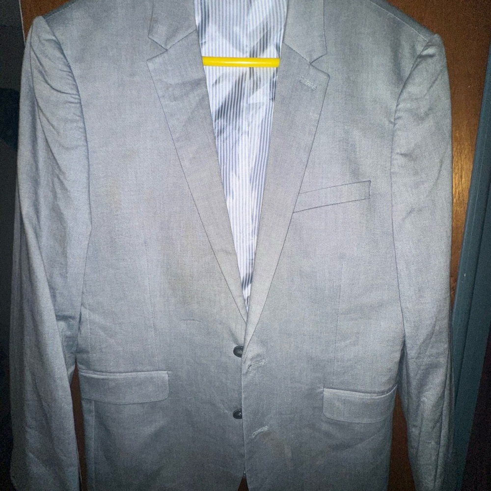 Express Gray Sport Coat Tailored Fit